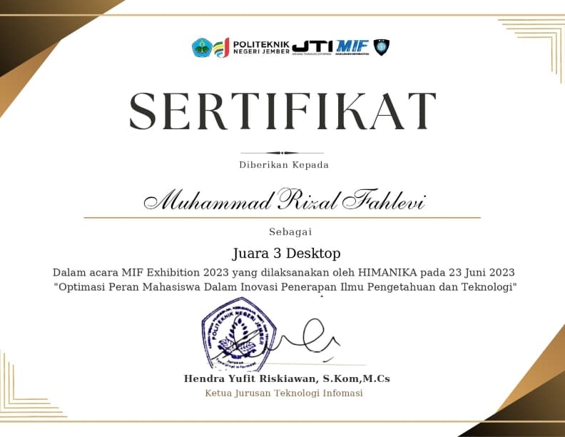 Juara 3 Desktop – MIF Exhibition